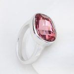  Ovaler Ring, Crystal ANTP, verziert mit Swarovski-Kristallen