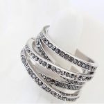  5-Band-Ring, Jet Metallic Silver, 6,5