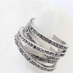  5-Band-Ring, Jet Metallic Silver, 8,5