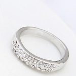  Silberring, Kristall, 6,5