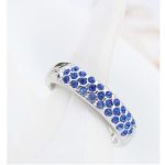  Silberring, Saphir, 7,5