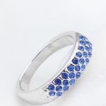  Silberring, Saphir, 7,5