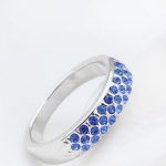  Silberring, Saphir, 8,5