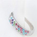  Silberring, mehrfarbig, 8,5