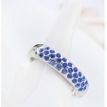 Silberring, Saphir, 6,5