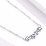 Ezüst nyaklánc tappancsokkal