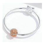  Silberanhänger, Mandala, Roségold