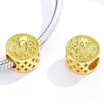  Silberanhänger mit Einhorn, Gold