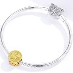  Silberanhänger mit Einhorn, Gold