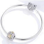  Silberanhänger, Blumenperle