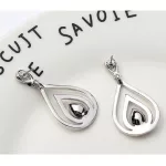 Tropfenförmige Ohrringe mit Swarovski-Kristall, rosa