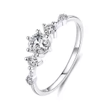 Ezüst eljegyzési gyűrű 8-as méret