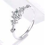 Ezüst eljegyzési gyűrű 7-es méret