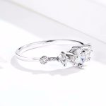 Ezüst eljegyzési gyűrű 6-os méret