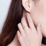 Ezüst eljegyzési gyűrű 6-os méret