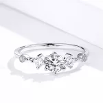 Ezüst eljegyzési gyűrű 8-as méret