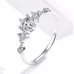 Ezüst eljegyzési gyűrű 8-as méret