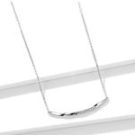 Silberne Halskette mit minimalistischem Anhänger