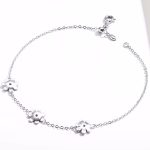 Ezüst karkötő ékszerüveggel