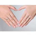 Ezüst karikagyűrű, egy pár, állítható méret