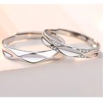 Herren-Ehering, Silber, verstellbar