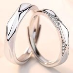 Damen-Ehering, Silber, verstellbar