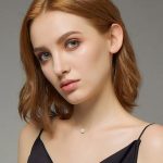 Silberne Halskette mit durchscheinendem Perlenanhänger