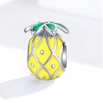 Silberanhänger, Ananas, Gelb