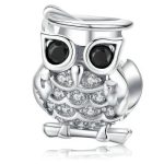 Silberner Eulenanhänger