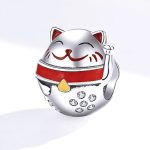 Silberanhänger, Glückskatze