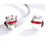 Silberanhänger, Glückskatze