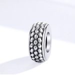 Silberanhänger, Perle mit Schlangenmuster