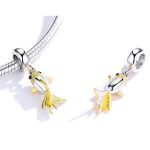 Silberanhänger, Goldfisch, Gelb