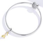 Silberanhänger, Goldfisch, Gelb