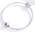 Silberner Charm, herzförmig, Heiratsantrag für Mädchen