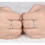 Herren-Ehering, Silber, verstellbar