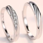 Damen-Ehering, Silber, verstellbar