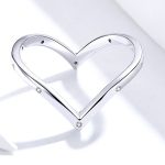 Silberring, herzförmig, Größe 7