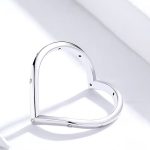 Silberring, herzförmig, Größe 8