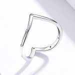 Silberring, herzförmig, Größe 8