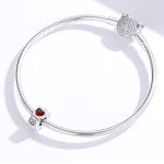 Silberanhänger, dreifarbige Perle