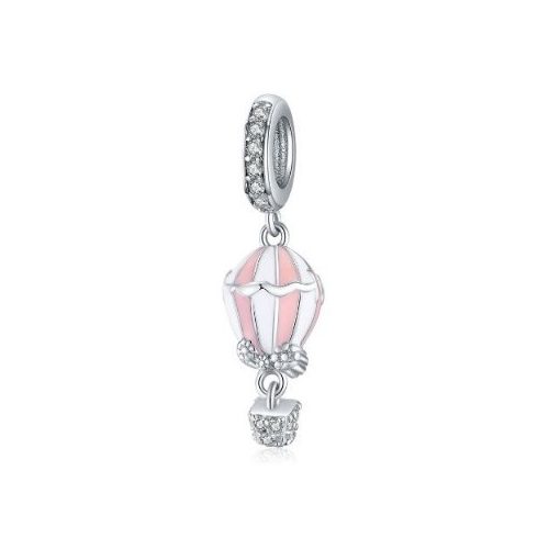 Silbernes Charm-Luftschiff, rosa