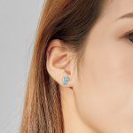 Silberohrringe, Einhorn, Silber