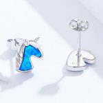 Silberohrringe, Einhorn, Silber