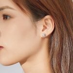 Silberohrringe, Mond und Stern, Silber