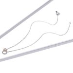 Silberne Halskette, doppelter Ehering mit Anhänger