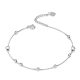 Silberarmband mit Herzen