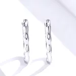 Silberne Sternohrringe