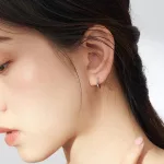 Silberne Sternohrringe