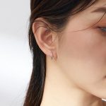 Silberohrringe, gedreht